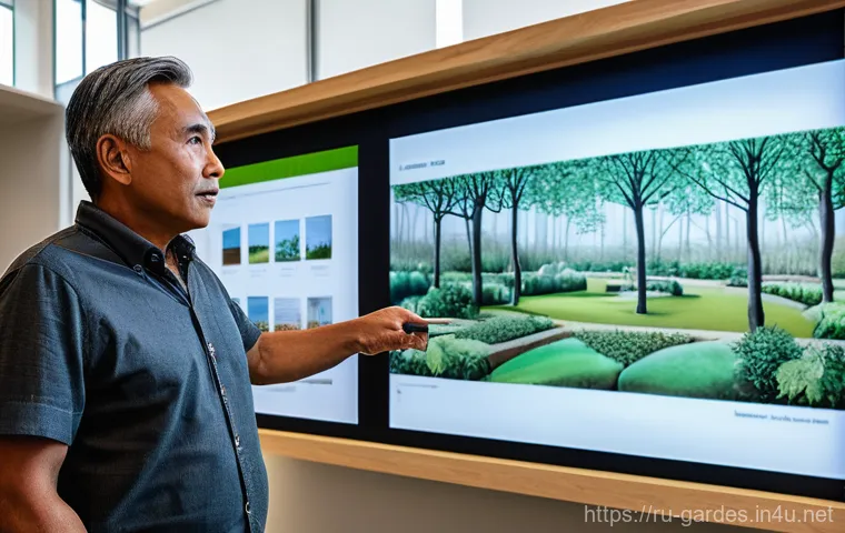 원예디자이너 이론과 실무의 균형 잡기 - **Prompt:** A serene and sustainable garden designed for a typical Russian dacha, featuring diverse ...