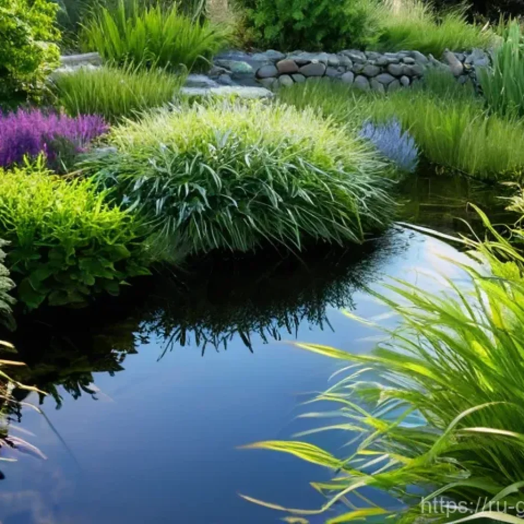 원예디자이너 실무 학습 자료 - **Biophilic & Natural "Wild Garden" Landscape**
    *   **Prompt:** A serene, naturally flowing land...