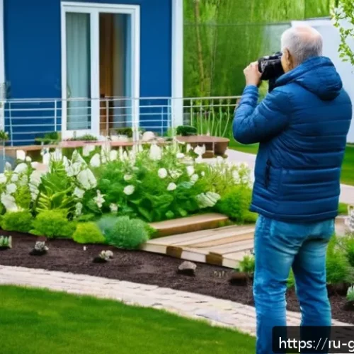 Home 31 원예디자이너 자격증 취득 후 진로 - A professional landscape designer photographing a residential garden project in Russia during late s...